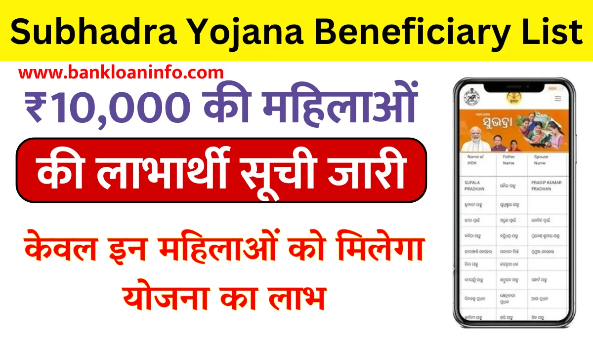 Subhadra Yojana List 2024 Status Check